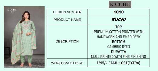 Ganga ruchi 1010 Dress material wholesale dealers in Kolkata